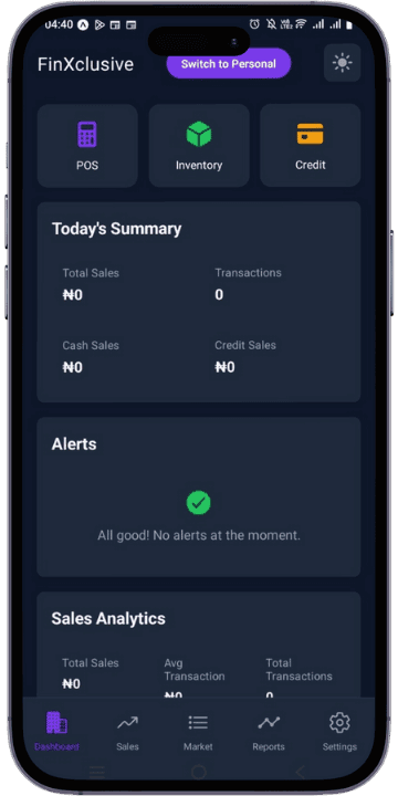 FinXclusive mobile app mockup
